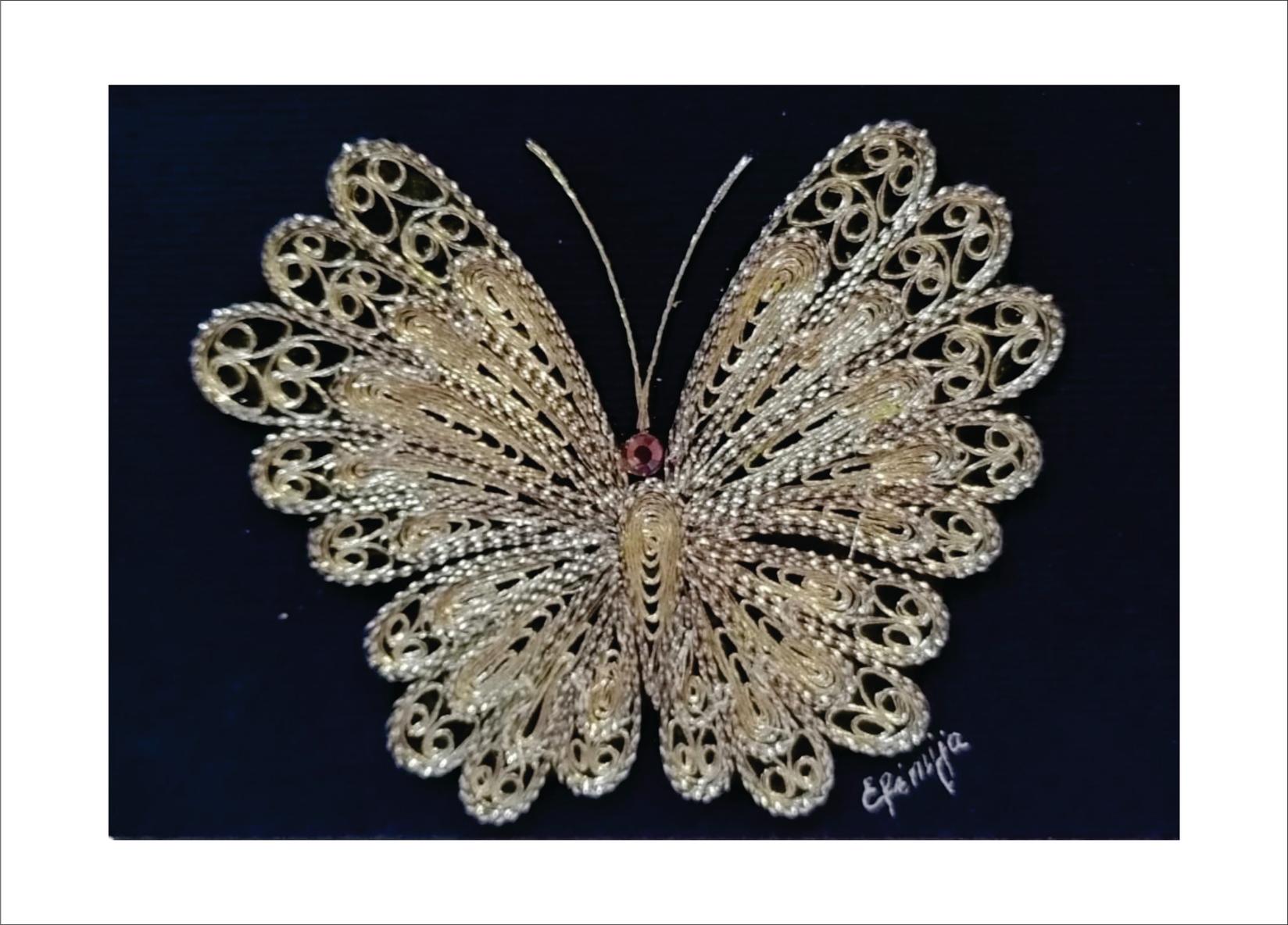 MACEDONIAN CORNER Магнет изработен во филигран техника од срмен конец