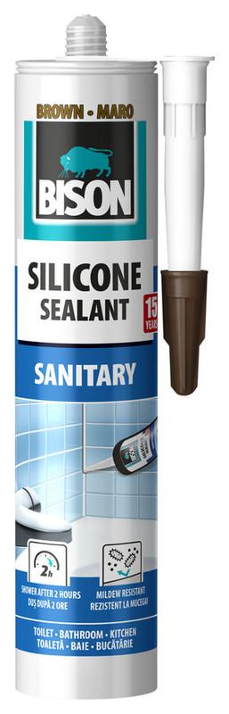 Bison Силикон Санитарен Кафеав 280 мл.