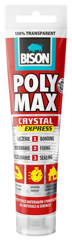 Bison Poly Max Crystal транспарентно лепило и заптивна смеса ТУБА 115 гр.