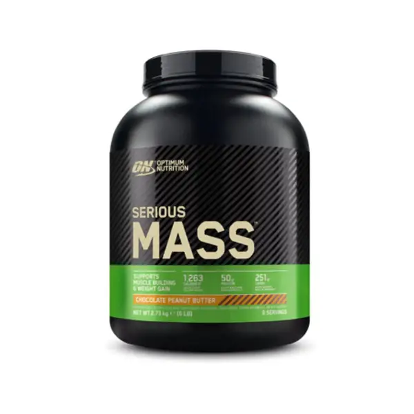 OPTIMUM NUTRITION Гејнер SERIOUS MASS, чоко путер од кикирики, 2.7кг.