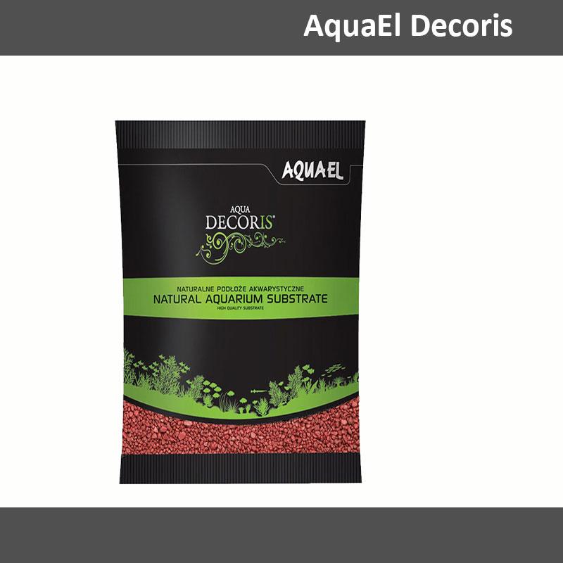 AQUA EL Кварцен Песок Decoris за аквариум [Вреќичка 1кг] - црвена