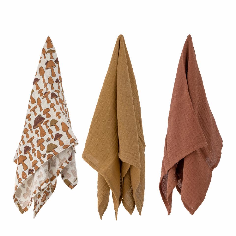 BLOOMINGVILLE MINI Марти, муслин прекривки, сет од 3