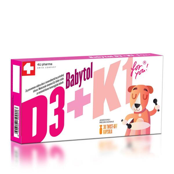 4 UP Mutlivitamin за деца Babytol D3+K1 30/1