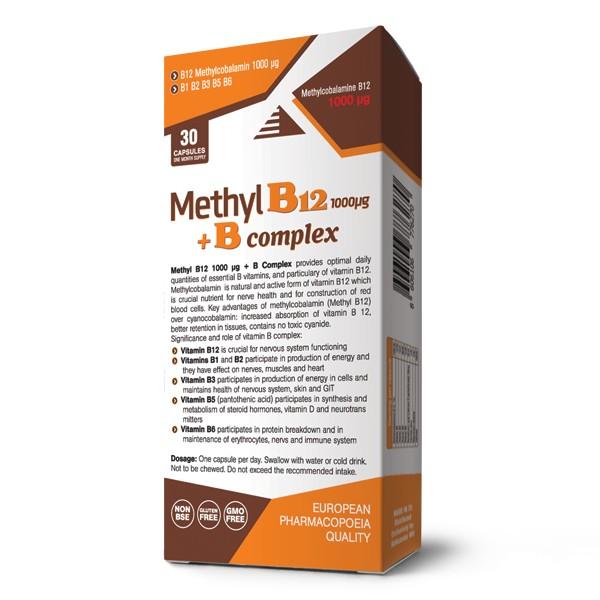 AMN Метил Б12 1000 μg + Б комплекс, витамин Б12