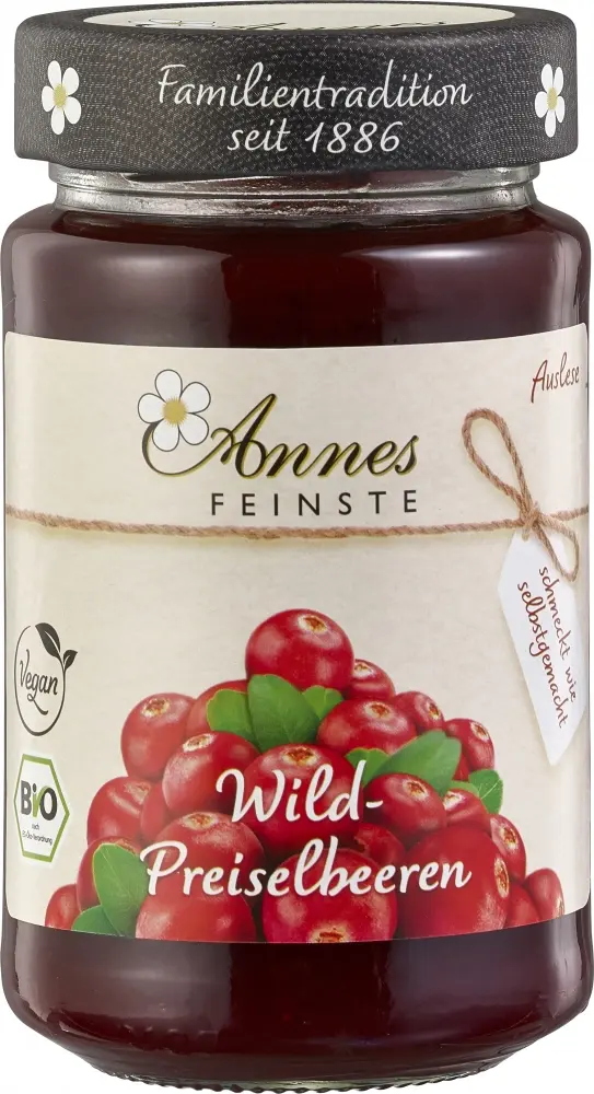ANNES FEINSTE Органски џем од црвена боровинка - 250 гр.