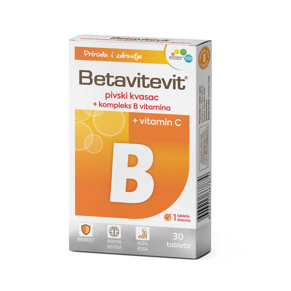 Бетавитевит Б пивски квасец + витамин Б комплекс 30 таблети