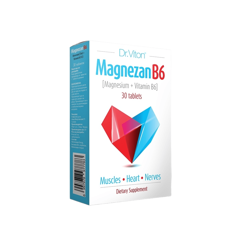 Selected image for DR.VITON Magnesium B6 30 таблети