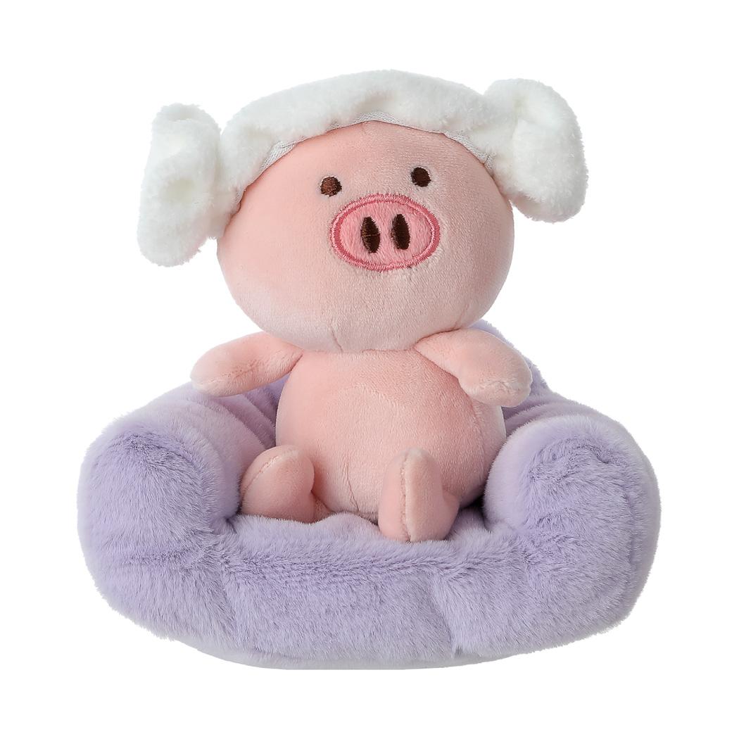 Miniso Играчка плишана прасе што седи - виолетово