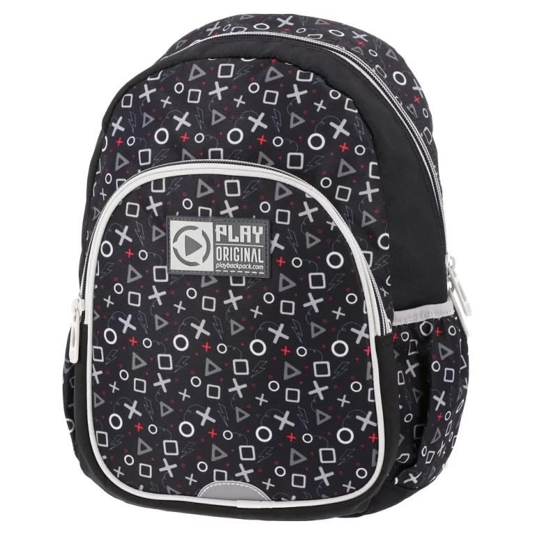 Играј ранец за предучилишна возраст, играј игра, сива боја