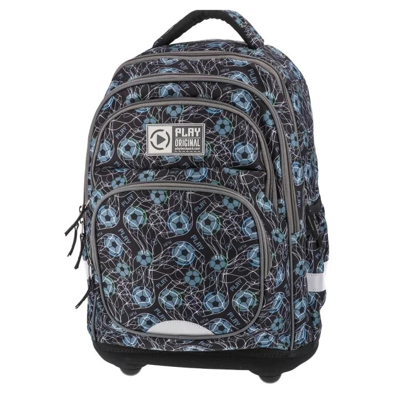 PLAY Mаxx, анатомски ранец, фудбал, сива боја