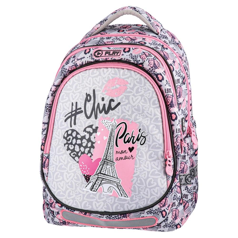 PLAY Maxx, Анатомски ранец, Париз, сив