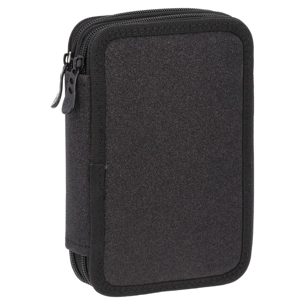 Sazio Double Decker, целосна касета за моливи, 2 патенти, сјајна, темно сива