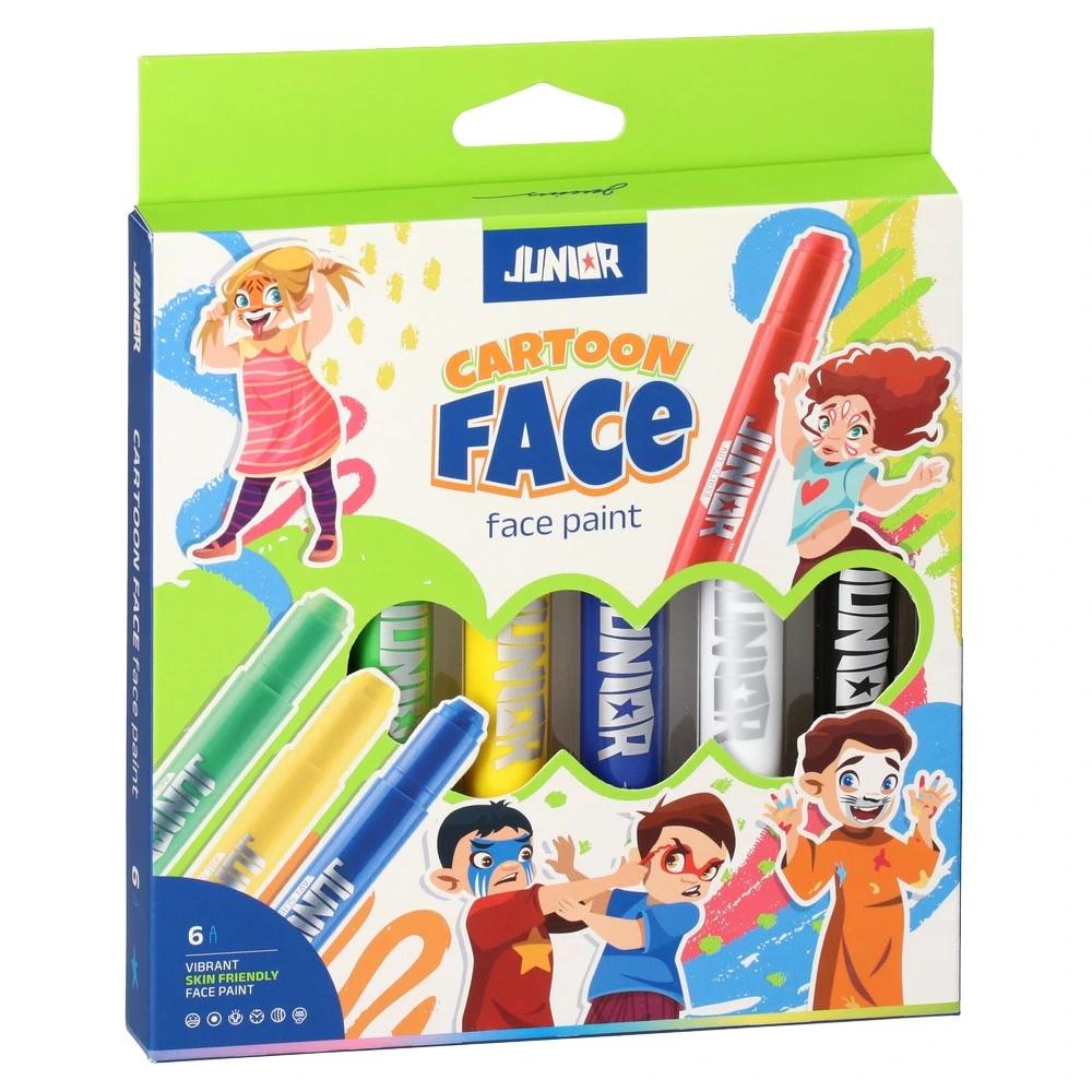 Јуниор Фајс фарби 6 парчиња, Шарени