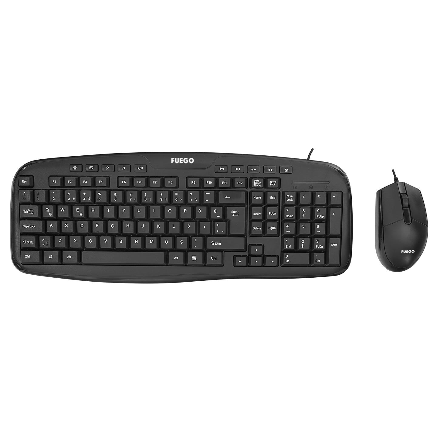 FUEGO Комплет Тастатура + Глувче KBMS795