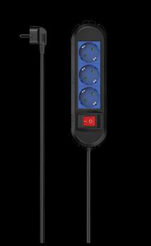 HAMA Разделник 3-Way Switch За Монтажа На Ѕид 1.5m Црно/Сино 223043