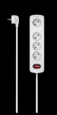 HAMA Разделник 4-Way Switch За Монтажа На Ѕид 1.5m Бел 223051