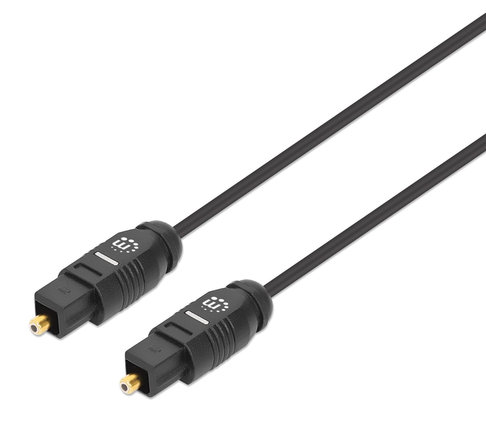 Manhattan Toslink Дигитален оптички аудио кабел 2xToslink S/PDIF Male, 3m, Gold-plated, 356084