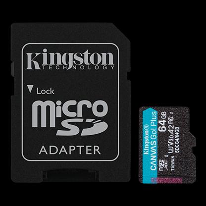 KINGSTON Мемориска картица  64GB microSDXC Canvas Go Plus Gen4 200MB/s A2 U3 V30 Card + ADP (SDCG4/64GB)