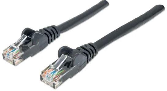 Manhattan Мрежен кабел Cat6e CCA, U/UTP, PVC, 3 m, Black 342070