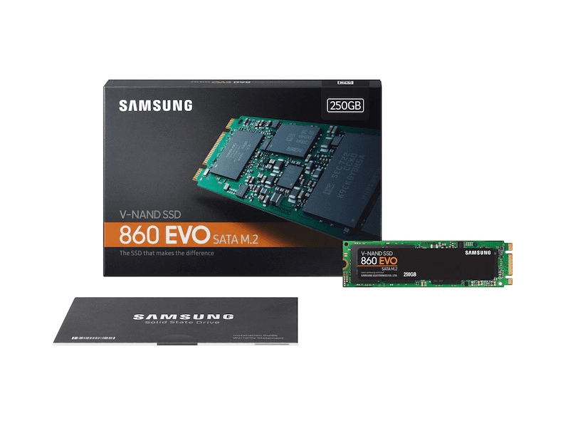 SAMSUNG SSD M.2 250GB  M.2 860 EVO SATAIII MZ-N6E250BW /5%