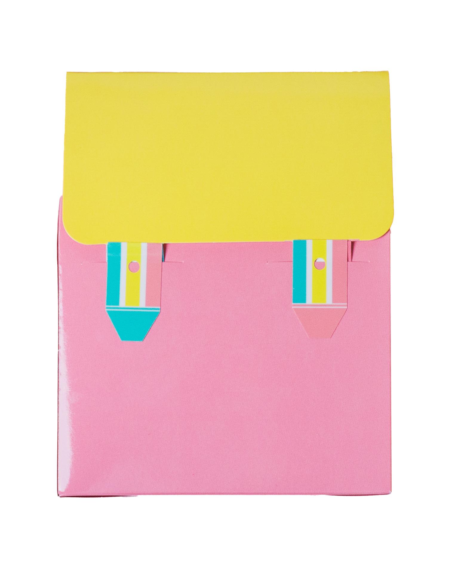 Nora package Кутија ранче розево-жолта