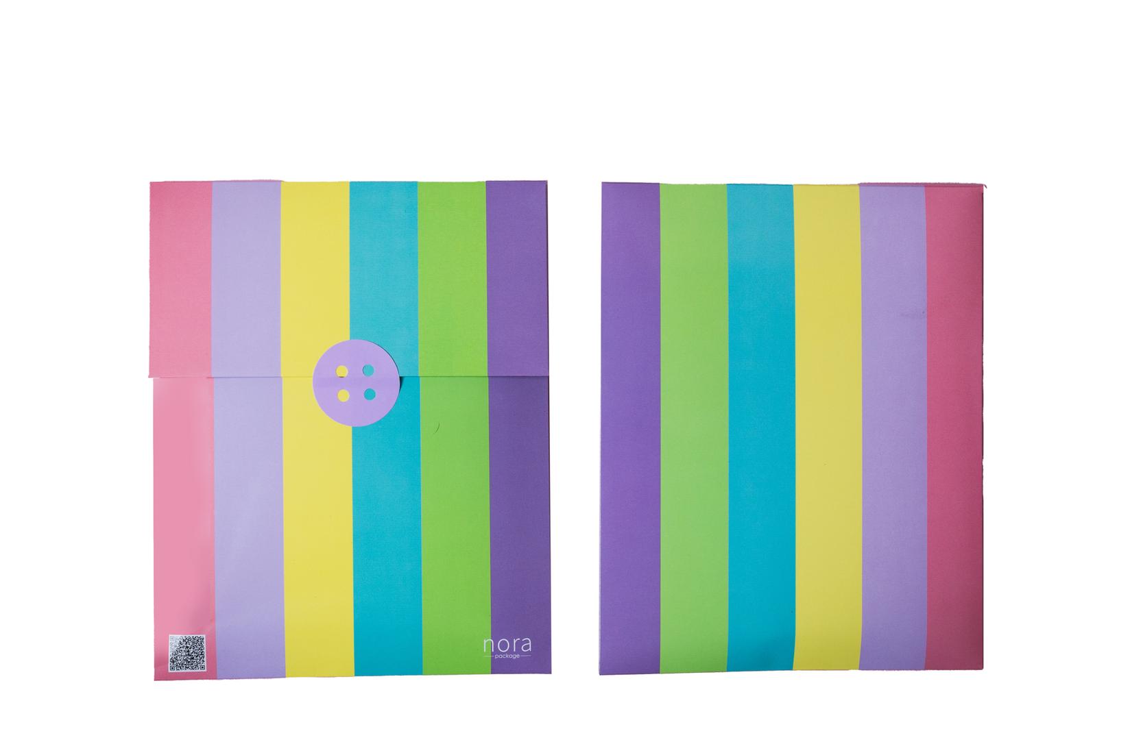 Nora package Сет од три шарени големи џеб плика