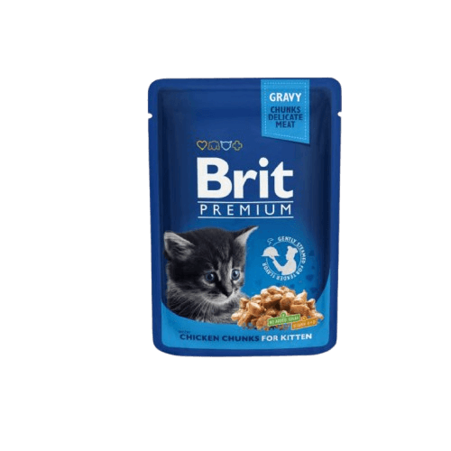 BRIT Премиум-Пауч Китен Пиле за маче 100гр.