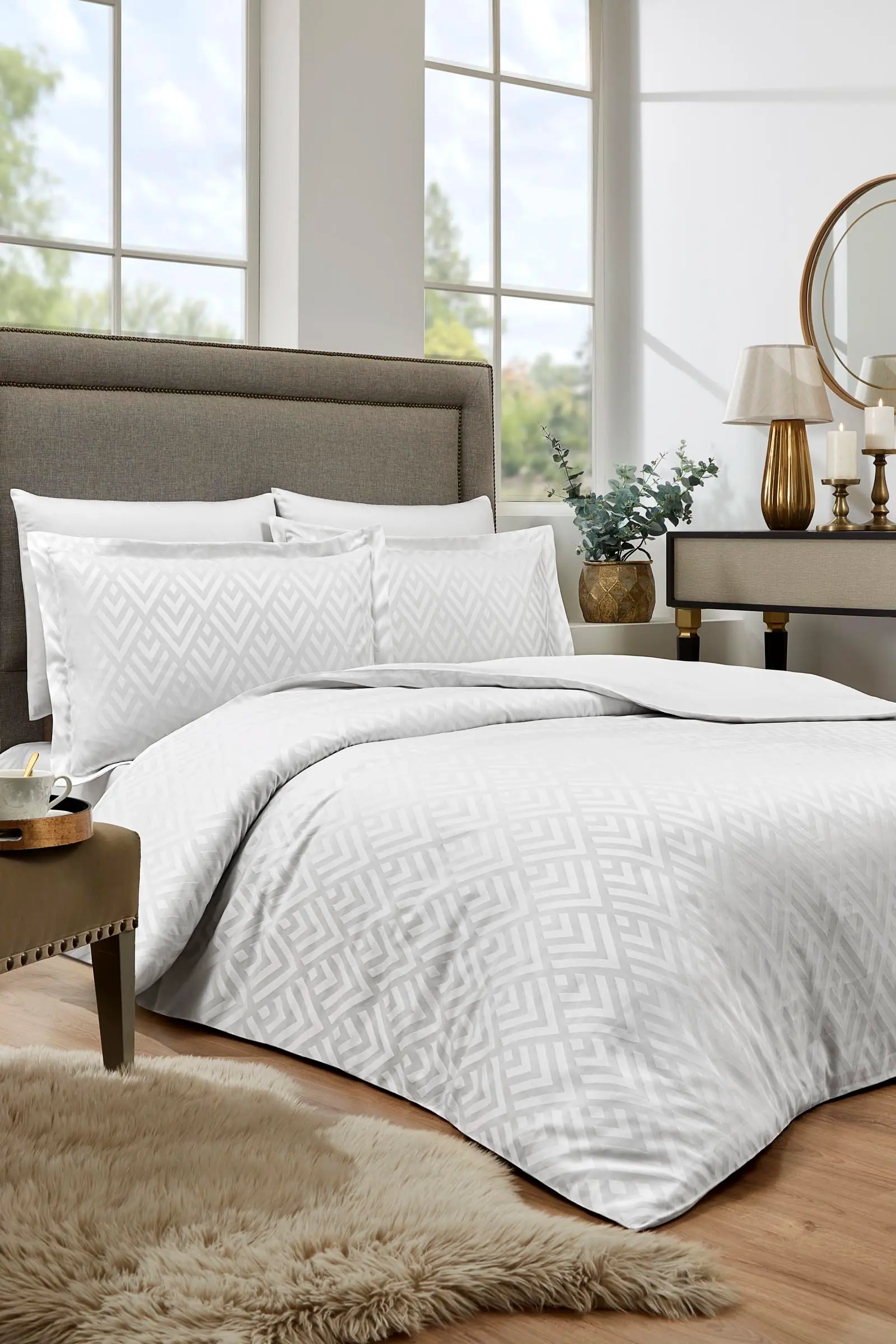 Ozdilek Сет сатенска постелнина Геометрик