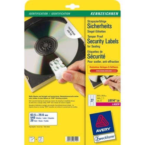 Етикети А4 1/20 540етикети 63.5*29.6мм