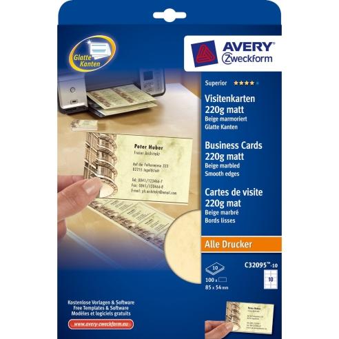 Визит карти А4 1/10 220гр.-мат