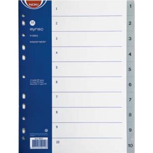 NOKI Разделник 1-10 бројки А4 пвц