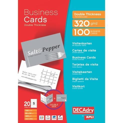 Визит Карти Оцц3718 1/100 Двојни 320Гр.