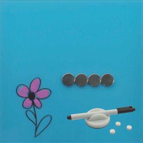 Табла стаклена-магнетна 4252-06-45*45 Сина