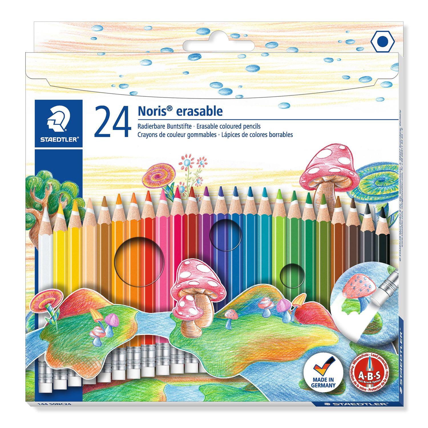 STAEDTLER Сет Дрвени Боици со Гума 24/1