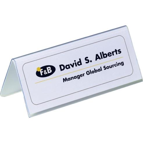 DURABLE Дисплеј Двостран За име титула 61*150мм