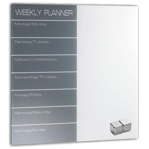 Табла стаклена планер 6985 40Х40 со маркер И 2 магнетни коцки