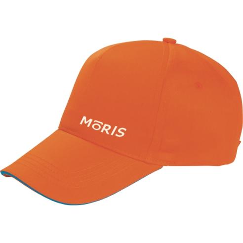 Капа 38046-2200 Качкет Со 5 Панел Сендвич Портокалова