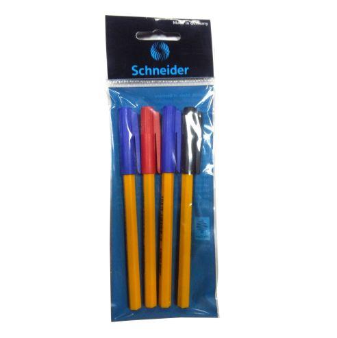 SCHNEIDER Пенкало Блистер 3- сет1/4