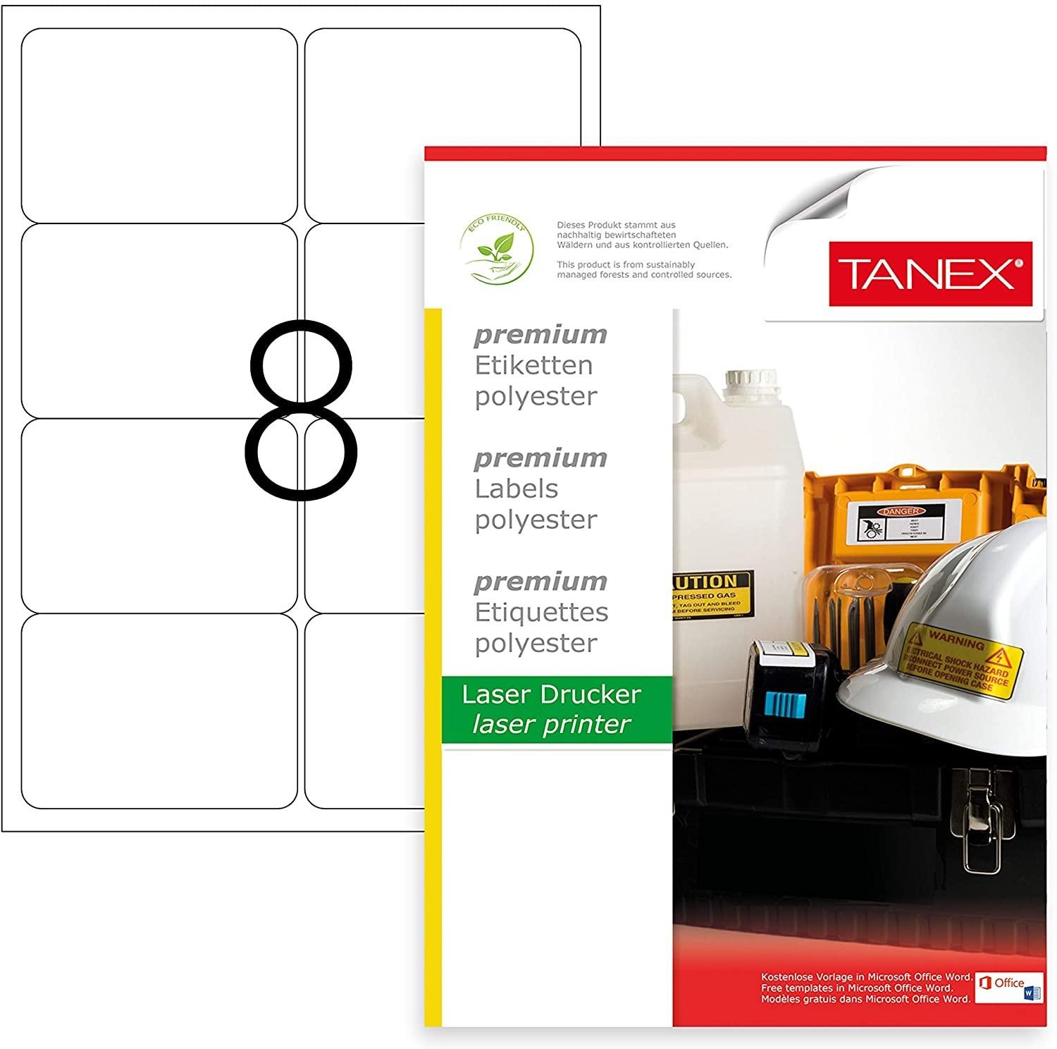 TANEX Етикети А4 1/25 991*677мм