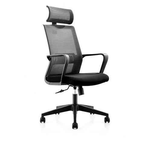 Стол Мрежаст црн  и наслон за глава