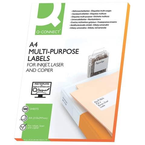 CONNECT Етикети А4 1/100 210*1485мм