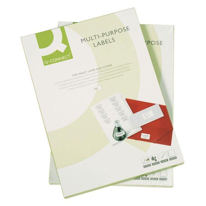 CONNECT Етикети А4 1/100 381*212мм