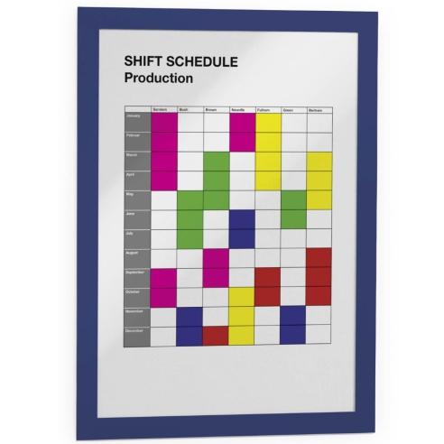 DURABLE Магнетна рамка, За известувања самолеплива, А4, 487207-488207, Сина