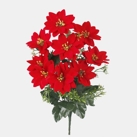 Цвеќе вештачко Poinsettia, 42см-Poinsecja x 9 QA299S