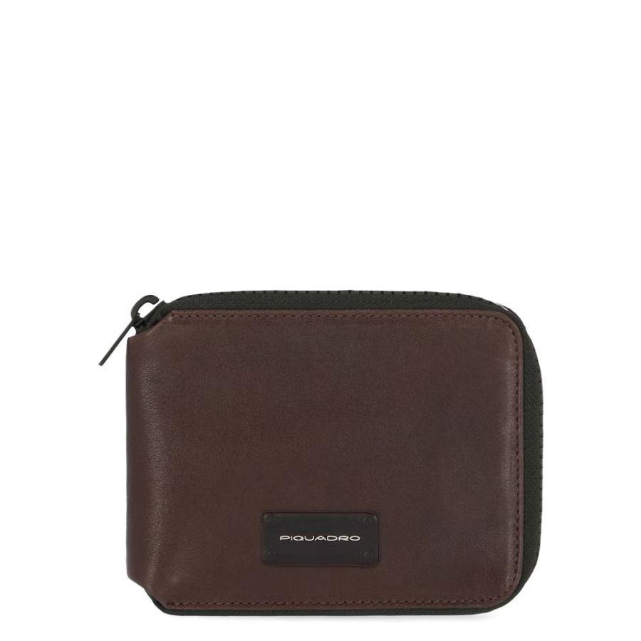 PIQUADRO Паричник, Машки, Кожен, Со патент, PU5762APR/TM, 12,5*10*2цм, Кафеава