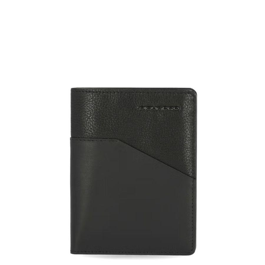 PIQUADRO Паричник, Вертикален, Машки, Кожен, PU1393S116R/N, 9,5*12,5*1,5цм,Црна