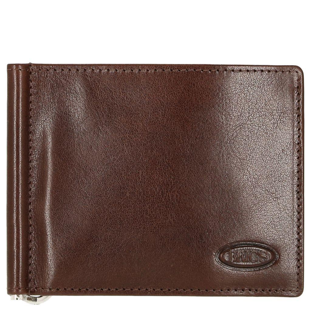 BRIC'S Паричник, со штипка, Кожен, Bric's, Monte Rosa, BH109251.002, 12x9x2цм, Кафеава, RFID