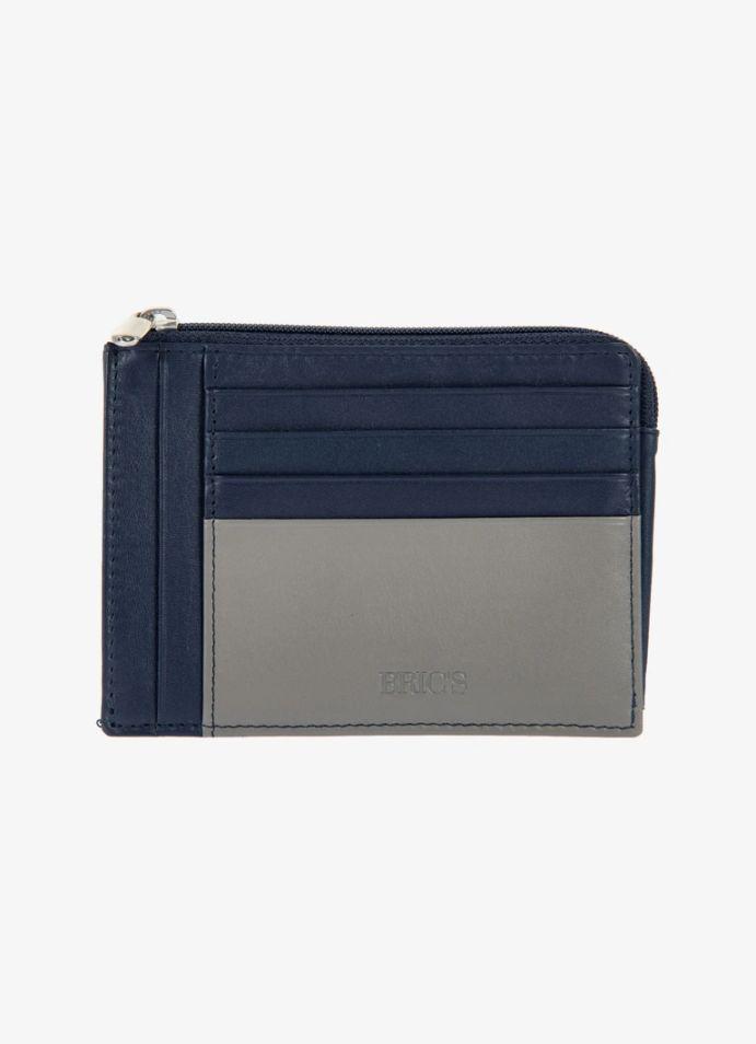 BRIC'S Паричник, за Картички, Кожен, Bernina, BH909208.050, 13x10x1цм, Сина, RFID