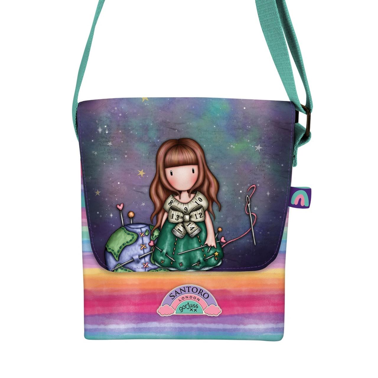 SANTORO Торбичка,За на рамо,Be Kind To Our Planet, Gorjuss1202GJ03,20*23,5*2,5цм