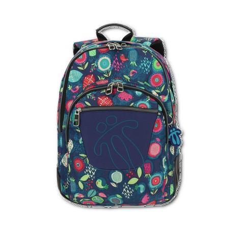 TOTTO Ранец, 4 Патенти, Morral Crayola 1LV, 000581730, Сина